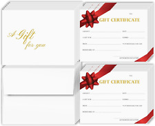 Blank gift certificates for sale  USA