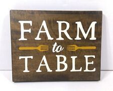 Farm table sign for sale  Kendall