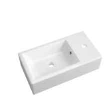 NAIMP Bathrooms Ceramic Basin, Rectangular Wall Mounted or Countertop Basin Sink for sale  Shipping to South Africa