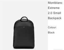 Mochila Montblanc Sartorial couro preto pequena 2 compartimentos #130100 comprar usado  Enviando para Brazil