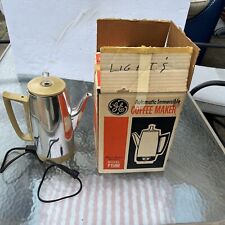 Usado, Cafeteira General Electric Imersible Percolator década de 1960 cromada amêndoa testada comprar usado  Enviando para Brazil