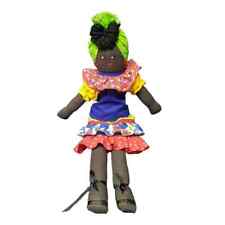 Muñeca afroamericana de tela trapo vintage hecha a mano Muneca de Trapo arte popular  segunda mano  Embacar hacia Mexico