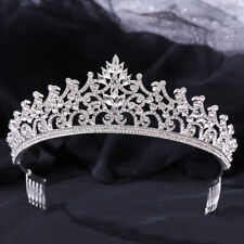 Tiara de cristal grande 5,2 cm de altura coroa pentes casamento rainha princesa formatura para mulheres comprar usado  Enviando para Brazil