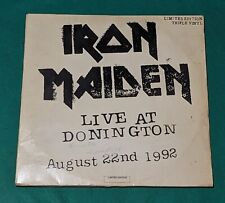 Iron Maiden - Live at Donington CONJUNTO RARO DE 3 LP BRAZIL PRESS LIMITED 1993 comprar usado  Brasil 