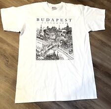 Camiseta Budapest B&C Estilo Europeo Blanco Algodón Para Hombre Talla Grande segunda mano  Embacar hacia Argentina