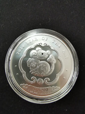 2018 Bhutan Year of the RAT Lunar BU coin .999 fine silver for sale  Shipping to South Africa