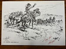 Obra de arte de vaquero dibujante de Fred Harman firmada segunda mano  Embacar hacia Argentina