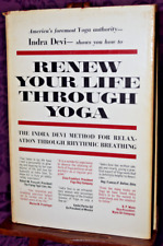 Chaqueta Polvo de Tapa Rígida Renew Your Life Through Yoga de Indra Devi ¡Envío Gratuito! segunda mano  Embacar hacia Argentina