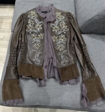 Cavalli leather embroidered for sale  LOSTWITHIEL