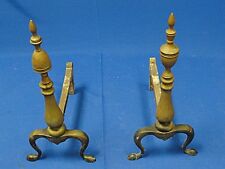 Used, AMERICAN FEDERAL STYLE BRASS & CAST IRON ANDIRONS for sale  Shipping to South Africa