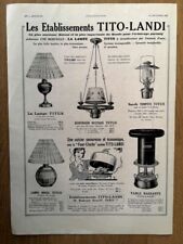 Publicité 1932 eclairages d'occasion  Bordeaux-