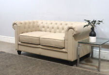 ivory leather sofa for sale  MIRFIELD