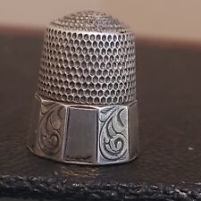 antique sterling silver thimbles for sale  Elberfeld