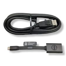 Adaptador Dell USB-C tipo a puerto de pantalla + cable DisplayPort 0YJ3Y6 YJ3Y6 6 pies segunda mano  Embacar hacia Argentina