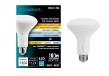 Bombilla LED regulable EcoSmart 100 vatios equivalente BR30 CEC (4 BOMBILLAS) segunda mano  Embacar hacia Argentina