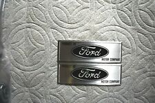 64 65 66 Ford Mustang Soleira de Porta Placa De Chinelo Par Emblema Insert (Preto) comprar usado  Enviando para Brazil