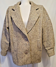 Casaco de lã pura vintage feminino cena internacional tamanho 7/8 cinza urze comprar usado  Enviando para Brazil