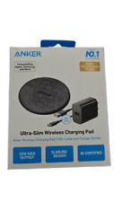 Anker Wireless Charger Pad 10W Qi-Certified Charging with USB Wall Adapter&Cable, used for sale  Shipping to South Africa