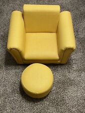 Usado, Sofá-cadeira infantil Getifun com couro PVC otomano amarelo novo sem etiquetas comprar usado  Enviando para Brazil
