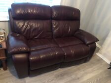 Real leather recliner for sale  SEVENOAKS