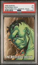 1998 SkyBox Marvel Creator’s Collection Gold Hulk #4 PSA 5 for sale  Shipping to South Africa