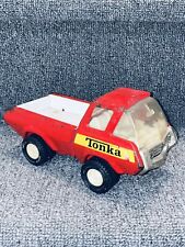 60s Vintage 1960s Tonka Dump Pickup Truck Red Yellow Pressed Metal Steel Toy Old for sale  Shipping to Canada