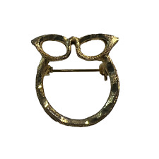 Broche coruja vintage pincel tom dourado corte a laser óculos broche comprar usado  Enviando para Brazil