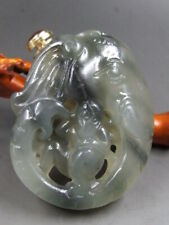 Antiga garrafa de rapé chinesa natural de jade esculpida à mão estátuas requintadas "macaco"1314 comprar usado  Enviando para Brazil
