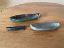 Vintage Miniature Metal Lead Cast Iron Motorboat Peapod Tender Rowboat Trio  for sale  Baltimore