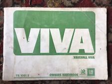 Vauxhall viva owners for sale  DERBY