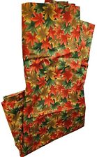 Used, HOFFMAN INTERNATIONAL WOODBLOCKS FABRIC FALL AUTUMN LEAVES 3 YARDS EDGES HEMMED for sale  Shipping to South Africa