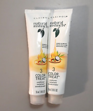 2 Clairol Natural Instincts Conditioner Color Treat COCONUT OIL ALOE 1.85 FL OZ, used for sale  Shipping to South Africa