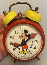 Usado, Reloj despertador vintage Mickey Mouse Bradley Alemania Walt Disney Productions cuerda segunda mano  Embacar hacia Argentina