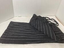 Pantalones para mujer Sienna Sky talla L negros con rayas blancas cordón usados segunda mano  Embacar hacia Argentina