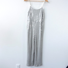 Anthropologie jumpsuit silver for sale  New York