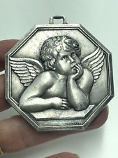 Usado, Medalla De Cuna Grabado Por W. Hochard Querubín Obra Accoudé de Metal segunda mano  Embacar hacia Argentina