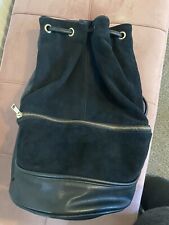 Suede leather rucksack for sale  HEREFORD