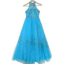 Sky Blue Beaded Halter Pageant Quinceanera Homecoming Gown | XS for sale  Shipping to South Africa