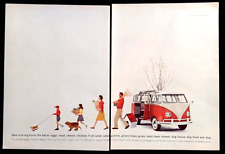 Volkswagen Bus Station Wagon Original 1961 Vintage Impressão de Duas Páginas Anúncio comprar usado  Enviando para Brazil