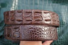 Brown Genuine Alligator CROCODILE Hornback Belt Skin Leather Men's - W 1.5" #H1 for sale  Shipping to South Africa
