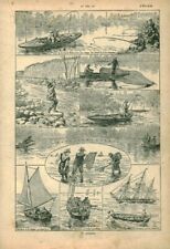 Antique fishing document d'occasion  Expédié en Belgium