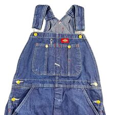 Used, Dickies Overalls Men 30x32 Blue Denim Jean Carpenter Bibs Pants Western Workwear for sale  Shipping to South Africa