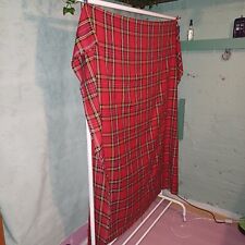 Red plaid cotton for sale  MANCHESTER