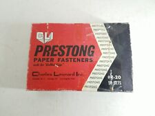 Preston paper fasteners for sale  Lakeport