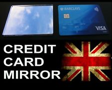 Espejo tamaño tarjeta de crédito LASER-CUT, compacto, billetera/cartera, maquillaje, viajes, pequeño segunda mano  Embacar hacia Argentina