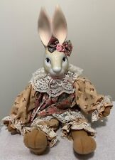 Wendy Wabbit Easter Bunny Rabbit Doll House of Lloyd 1993 Ceramic Handpainted  for sale  Shipping to South Africa