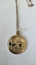 large gold st christopher for sale  DEWSBURY