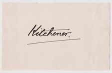 Lord kitchener autograph for sale  LONDON