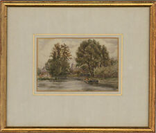 1856 watercolour barge for sale  BRADFORD-ON-AVON