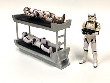 CUSTOM BARRACK SOLDIER BUNK BED for 3.75" FIGURE STAR WARS GI JOE DIORAMA (F02) for sale  Shipping to South Africa